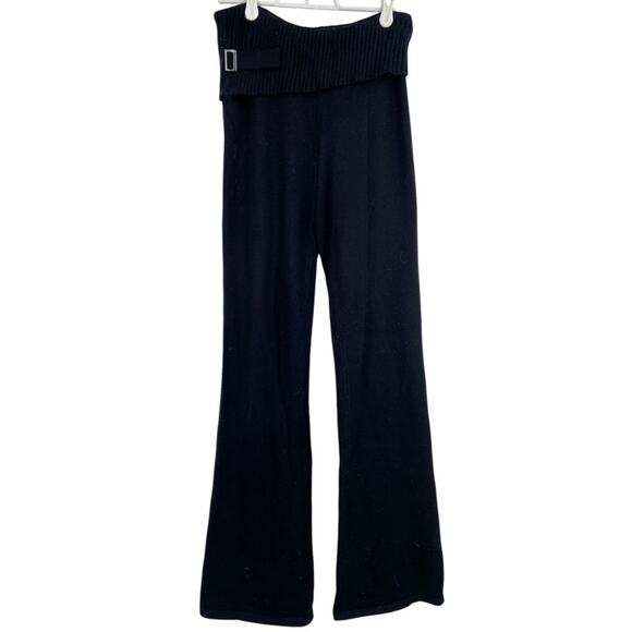 Frankies Bikinis Fleur Cloud‎ Knit Pants Black Medium - Picture 2 of 6